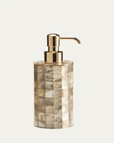 Labrazel Capiz Champagne Pump Dispenser In Gold
