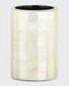 Labrazel Capiz Ivory Brush Holder In Ivory