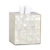 Labrazel Capiz Tissue Cover In Ivory