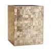 Labrazel Capiz Waste Basket In Champagne