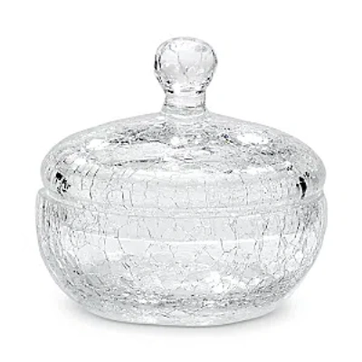 Labrazel Carina Glass Canister In Clear Crackle