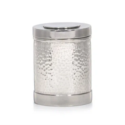 Labrazel Contempo Hammered Canister In Silver
