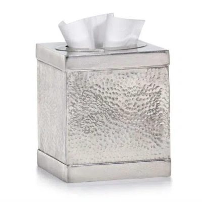 Labrazel Contempo Hammered Tissue Cover In Silver