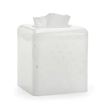 Labrazel Contessa White Tissue Box Cover In White;white