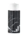 Labrazel Desmond Large Pillar Candleholder In Black/white