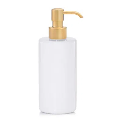 Labrazel Domus Gloss Pump Dispenser In White-sat Gold