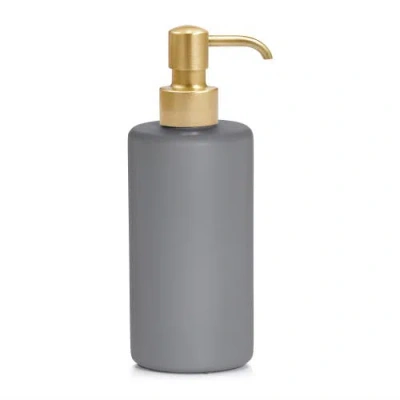 Labrazel Domus Matte Pump Dispenser In Grey-unpl Brs