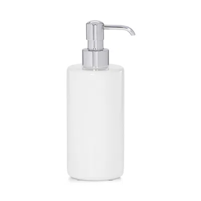Labrazel Domus White Gloss Pump Soap Dispenser - Polished Chrome