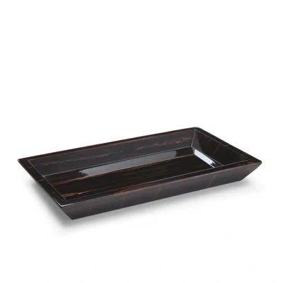 Labrazel Fernwood Bathroom Accessory Tray In Brown;black;ebony- Brown
