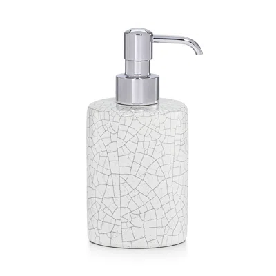 Labrazel Frattura White Pump Dispenser, Polished Chrome