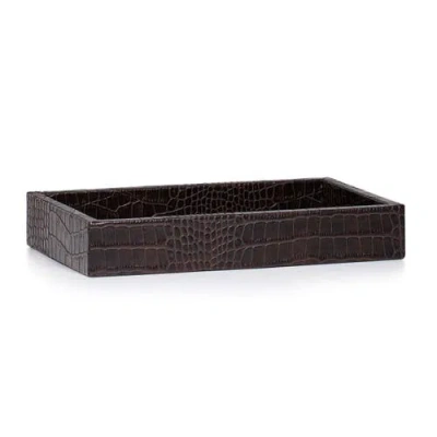 Labrazel Gator Brown Towel Tray In Black