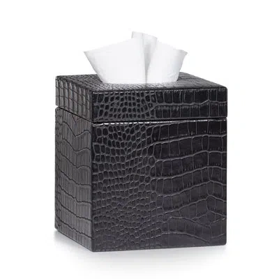 Labrazel Gator Tissue Box Cover In Matte Black