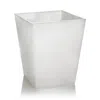 Labrazel Glacier Waste Basket In White