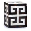 Labrazel Greek Key Canister In White