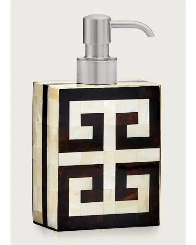 Labrazel Greek Key Pump Dispenser In Black