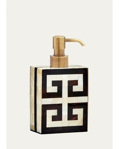 Labrazel Greek Key Pump Dispenser In Gold