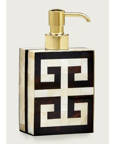 Labrazel Greek Key Pump Dispenser In Black