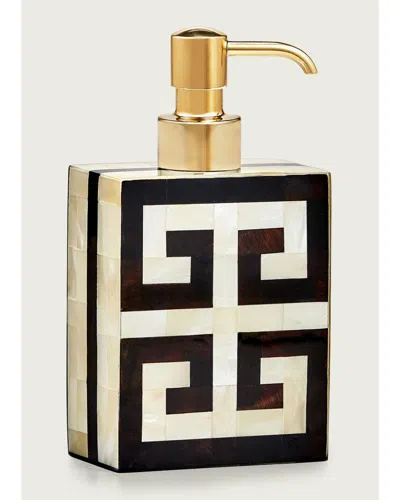 Labrazel Greek Key Pump Dispenser In Gold