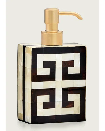 Labrazel Greek Key Pump Dispenser In Gold