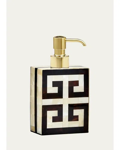 Labrazel Greek Key Pump Dispenser In Gold