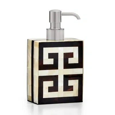 Labrazel Greek Key Soap Dispenser In Brushed Nickel