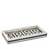 Labrazel Greek Key Tray In White