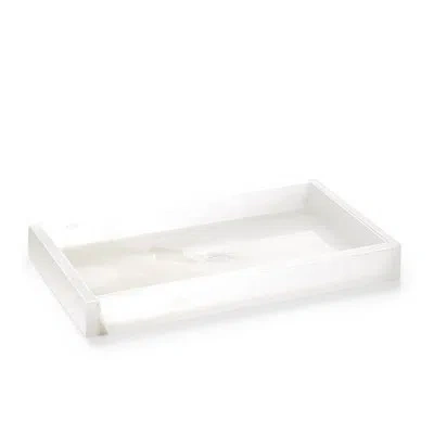 Labrazel Hielo Bathroom Accessory Tray In White