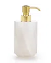Labrazel Hielo Pump Dispenser - With Brushed Brass Pump In Polished Brass