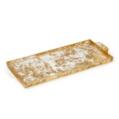 Labrazel Lydia Gold Bathroom Accessory Tray In Gold;clear