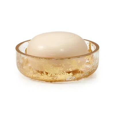 Labrazel Lydia Gold Soap Dish In Gold;clear