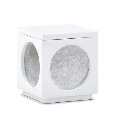 Labrazel Moongate Bathroom Storage Container In White,silver