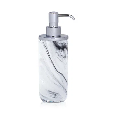 Labrazel Nuvola Swirl Pump Soap Dispenser - Polished Chrome In White