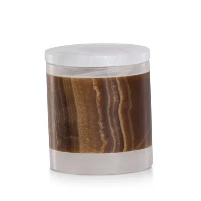 Labrazel Onix Mocha Bathroom Storage Container In White