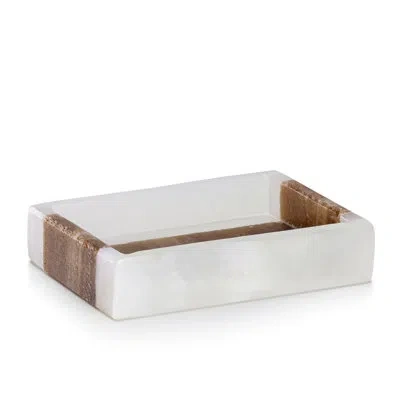 Labrazel Onix Mocha Soap Dish In White