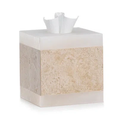 Labrazel Onix Sand Tissue Box Cover In Sand;white