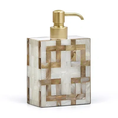 Labrazel Parquet Soap Dispenser In Brushed Brass
