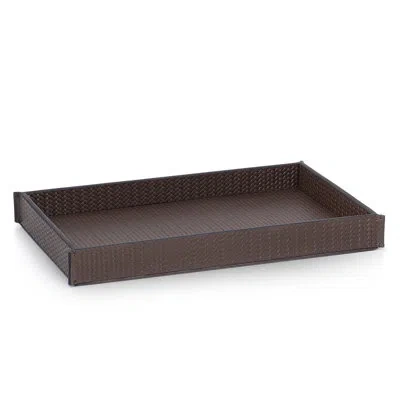 Labrazel Piega Braid Tray In Piega Braid Brown