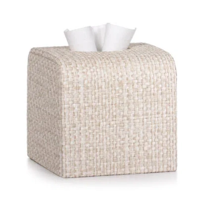 Labrazel Rafya Beige Tissue Cover In Brown