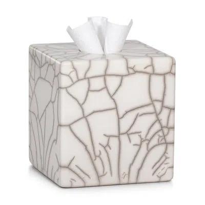 Labrazel Raku Crackle Tissue Cover In Ivory