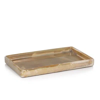 Labrazel Raku Pearl Amenity Tray In Gold