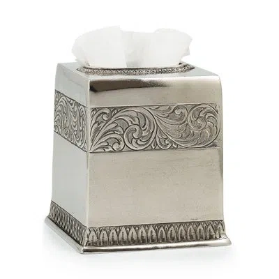 Labrazel San Lorenzo Tissue Box Cover In Pewter
