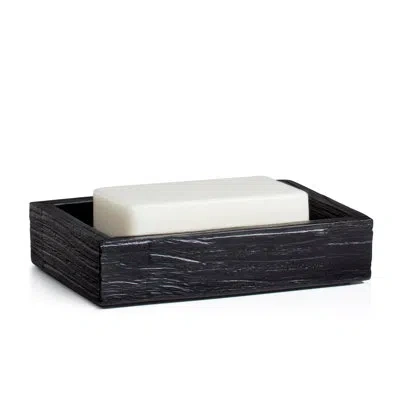 Labrazel Shou Sugi Ban Soap Dish In Charcoal,black