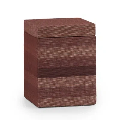 Labrazel Striate Bathroom Storage Container In Mahogany