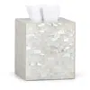 Labrazel White Agate Tissue Box In White