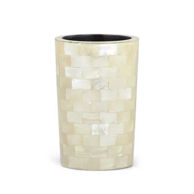 Labrazel White Agate Toothbrush Holder In Opalescent Ivory;opalescent Ivory