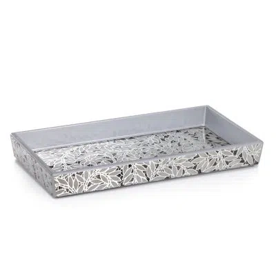 Labrazel Willow Tray In Ivory,gray,silver,black