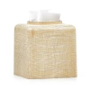 Labrazel Woven Gold Tissue Cover In Brown