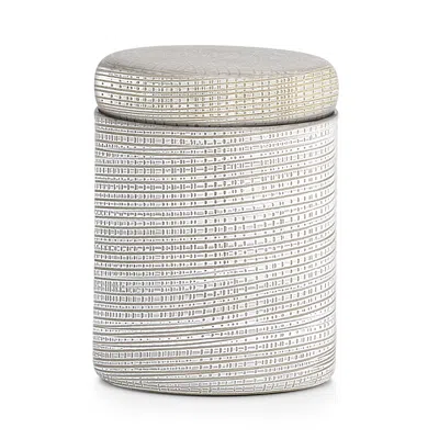 Labrazel Woven Platinum Canister In Silver