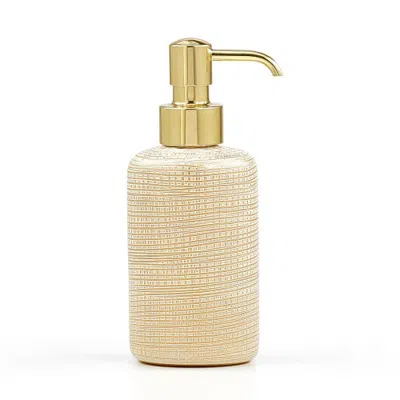 Labrazel Woven Pump Dispenser In Gold-pol Brs