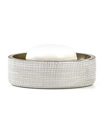 Labrazel Woven Platinum Soap Dish In Silver